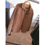 An Italian light brown suede jacket