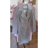 A Paul Smith ladies grey and white coat, size 42