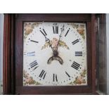 An oak cased 30hr longcase clock