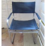 A chrome retro chair