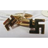 A pair of 18ct gold cufflinks 5.8g