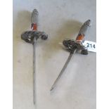 Two daggers with dragon handles