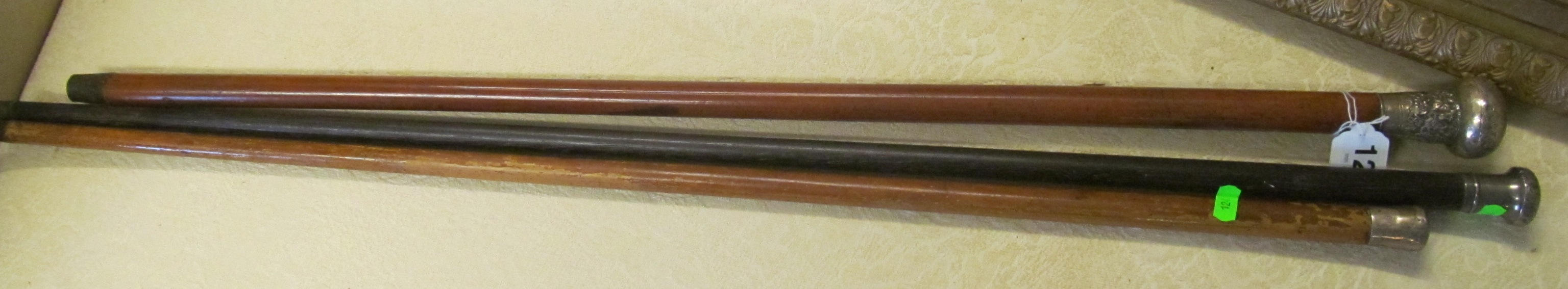 Three silver handled walking canes - Image 3 of 4