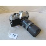 A Mamiya camera with Schneider lens