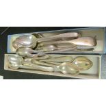 A group of silver teaspoons 7 ozs