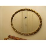 A gilt mirror