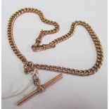 A 9ct gold fob chain 17.2gms