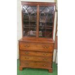 An early 19th Century secretaire bookcase