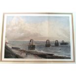 An aquatint Brighton Chain Pier 1830, Sir William Westall