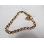 A 9ct gold bracelet 12.2gms