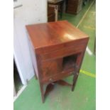 A mahogany washstand