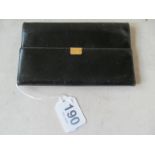 A Mappin & Webb black leather jewellery wallet embossed C & D 29.7.81