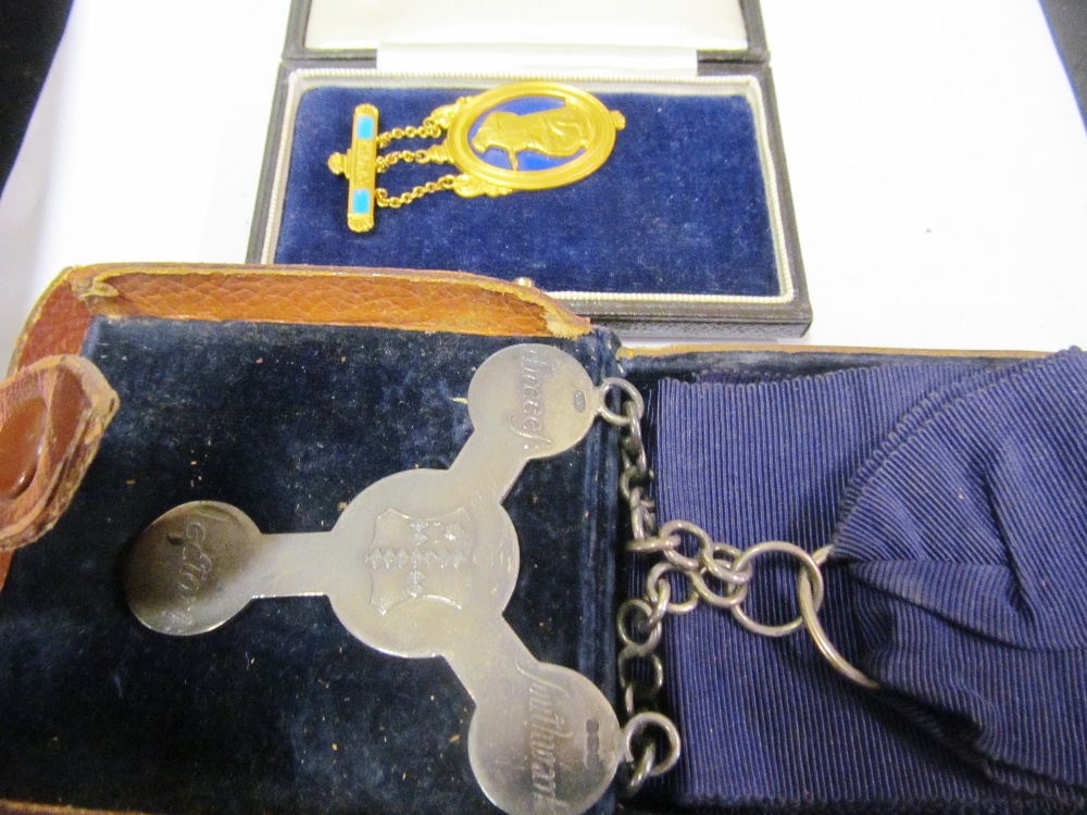 Two Masonic medals etc