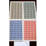 A set of Queen Elizabeth II sheets of the Castles 2/6 to One Pound