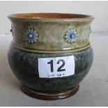 A Royal Doulton vase (a/f) , vase (a/f) and bowl