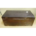 A large silver cigar box