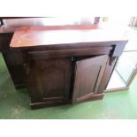 A mahogany chiffoniere base