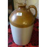 A two gallon stoneware jar