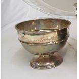 A silver bowl