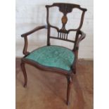 An Edwardian chair