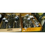 A Lonsdale plated table service and other flatware