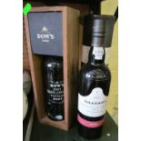 A bottle Dows Port 2001 and Grahams Port