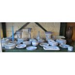 Various Wedgwood blue Jasperware