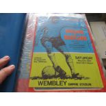 A collection of club and country football programmes and related ephemera