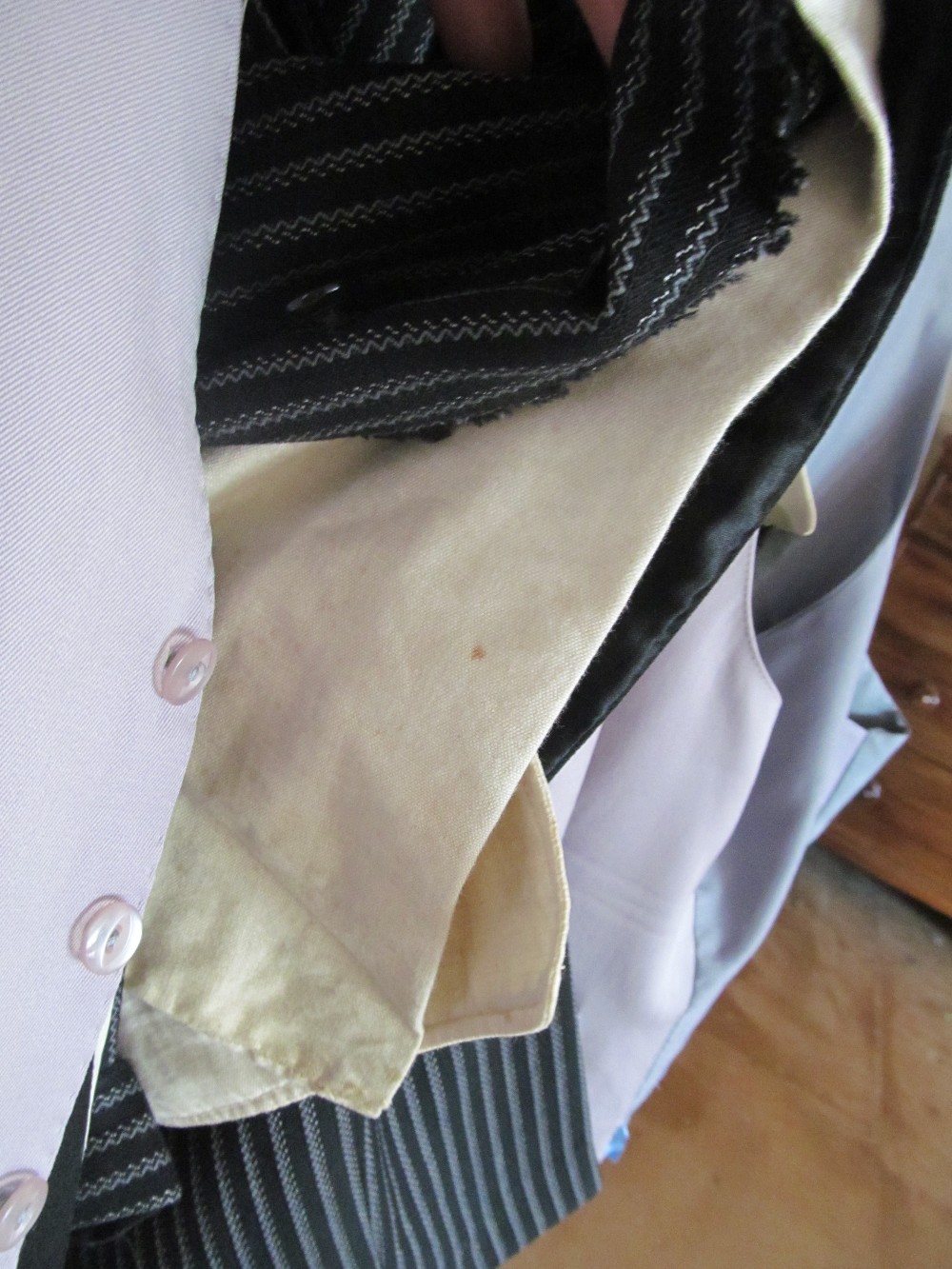 A quality pair gent's dress trousers, coat and waistcoats - Bild 4 aus 9