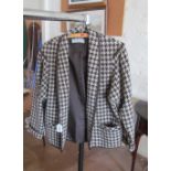 A Vintage Planet brown and beige check jacket