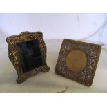 Two silver clad photo frames