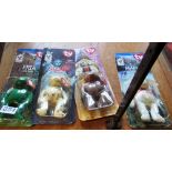 A set of four Ty Bears; Erin, Maple, Britannia and Glory in original packaging