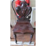 A Victorian hall chair