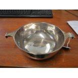 A silver two handled bowl 12.2 ozs