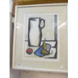 A cubist style still life signed and dated 1964