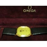 An Omega Deville quartz ladies watch with crown and Arabic script to face presentation from King