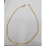 A 9k flexible link necklace 6gms