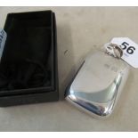An Edwin Blyde & Co. small pewter hip flask