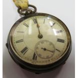 A John Myers silver pocket watch 50721 and another silver cased pocket watch