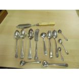 Silver condiment spoons et cetera