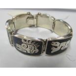 A Mexican sterling silver bracelet