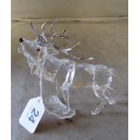 A Swarovski crystal Reindeer