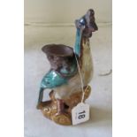 A Chinese pottery pheasant incense burner