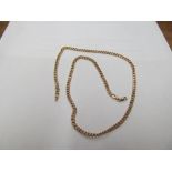 A 9ct curb link chain 7gms