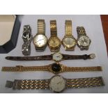 A Benfre gent's watch, Burer watch and other watches