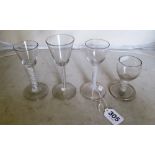 Seven pretty twirl stem glasses