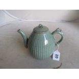 A Korean pottery bamboo effect teapot
