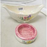 Two items of Maling ware