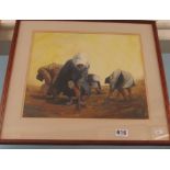 Valerie Shepherd SWA - 'The Peanut Gatherers' and other oils and watercolours