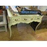 A white painted dressing table